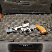 Revolver in lock case