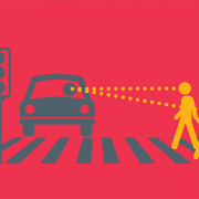 pedestrian and bike safety illustrations