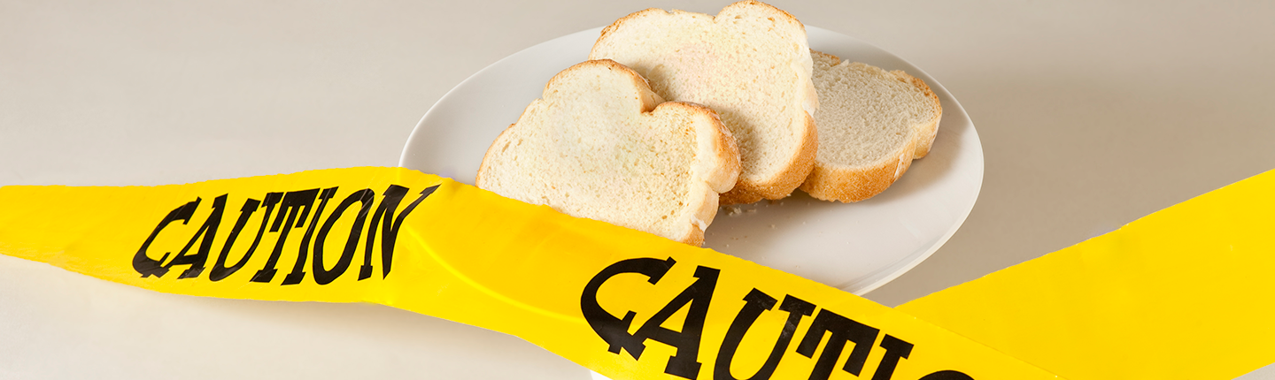 bread with caution tape