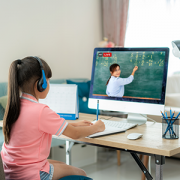girl distance learning
