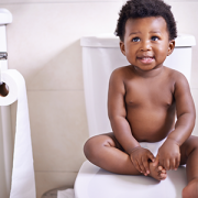 little boy on toilet