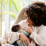 mother breastfeeding baby