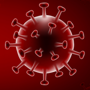 red coronavirus molecule