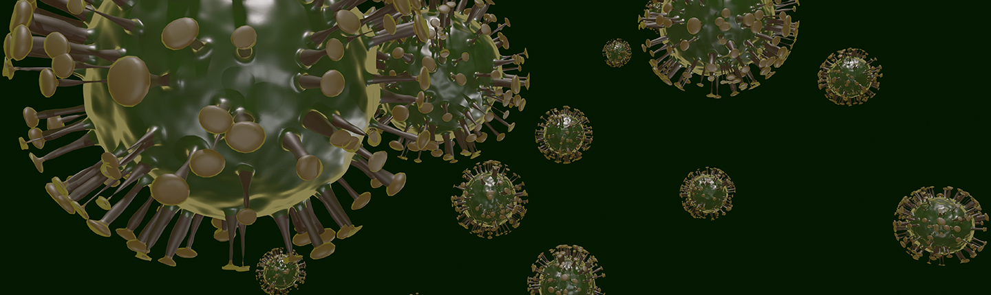 rendering of the omicron coronavirus variant