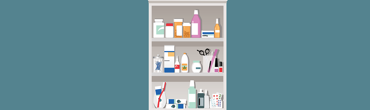 illustration of medicine cabinet