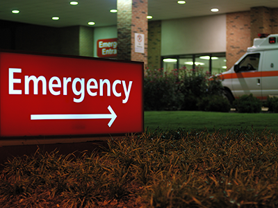 Emergency Department sign