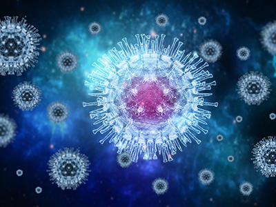 rendering of monkeypox virus
