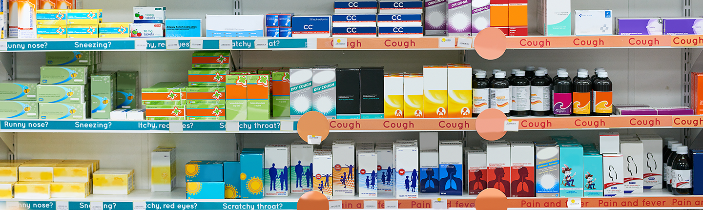 medications in the drugstore