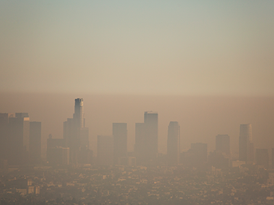polluted skyline