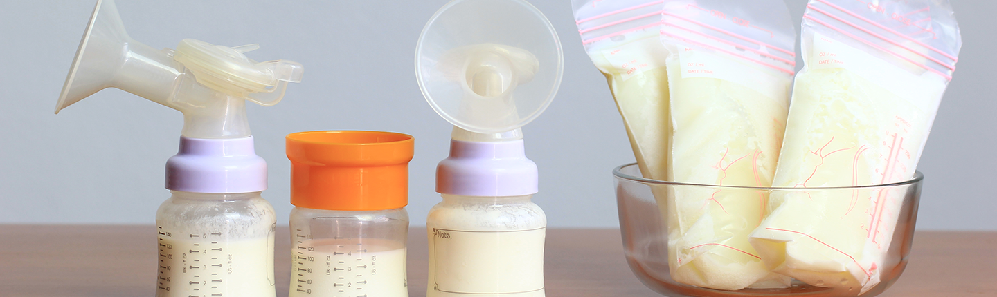 breast pumps and bags