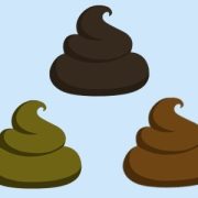 different colored poop emojis