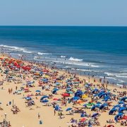 crowded beach