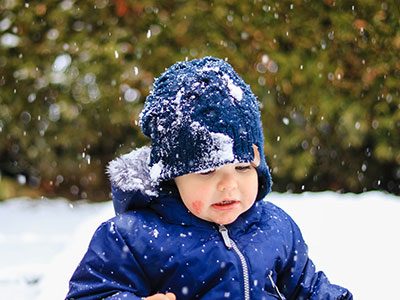 little boy with rash