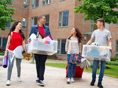 moving in to college