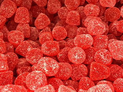 red gummies