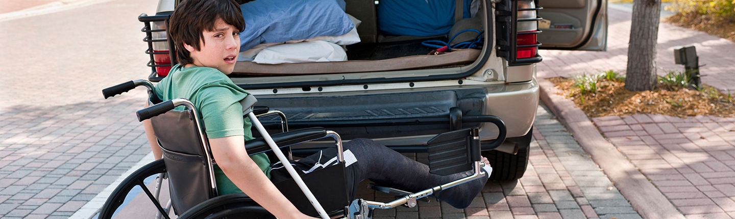 Child in a wheelchair