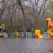 flooded playground