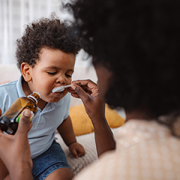 giving child medicine