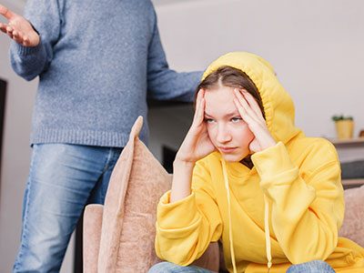 Frustrated teenager