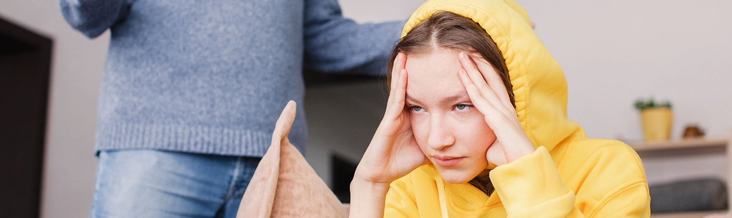 Frustrated teenager